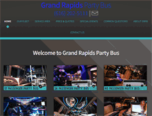 Tablet Screenshot of grpartybus.com